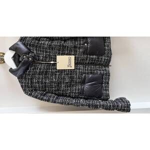 NEW HERNO women's tweed short puffer jacket in 1039